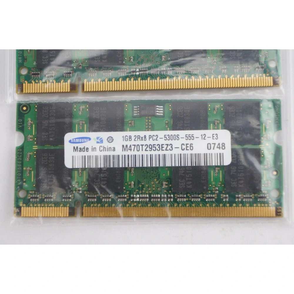 Samsung Qimonda 4pc 1GB Laptop‎ RAM PC2-5300S DDR2-667 SO-DIMM EUC